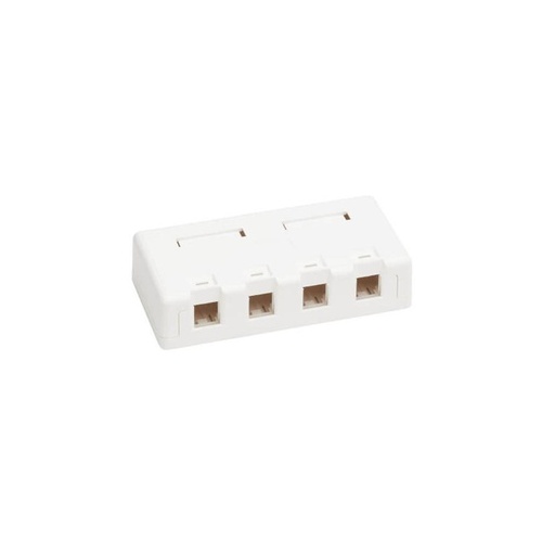Tripp Lite Surface-mount Box Keystone Jack 4-port (N082004WH)