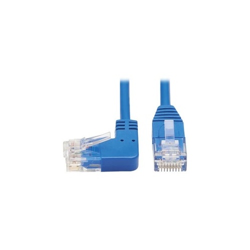 Tripp Lite Cat6 Cable Left Angle Slim M/m Blue 2ft (N204S02BLLA)