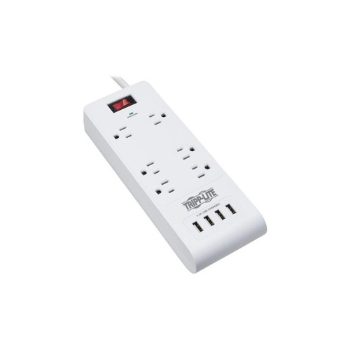 Tripp Lite Surge Protector 6-outlet 4 Usb Ports (TLP64USBRA15)