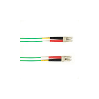 Black Box Om4 50/125 Multimode Fiber Optic Patch Cable - Ofnp Plenum, Lc To Lc, Green, 30-m (98.4-ft.), Gsa, Taa, Non-returnable/non-cancelable (FOC030MLCLCGN)