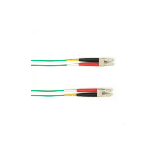 Black Box Om4 50/125 Multimode Fiber Optic Patch Cable - Ofnp Plenum, Lc To Lc, Green, 30-m (98.4-ft.), Gsa, Taa, Non-returnable/non-cancelable (FOC030MLCLCGN)