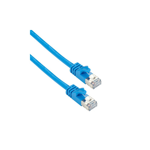 Black Box Cat6a 500-mhz Slimline Molded Snagless Stranded Ethernet Patch Cable,shielded(f/utp),cm Pvc(rj45m/m),blue,25-ft.(7.6-m) (CAT6APCS025BL)