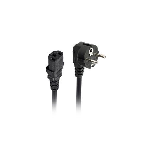 Monoprice Power Cord - Cee 7/7 "schuko" (europe) To Iec 60320 C13_ 18awg_ 5a/1250w_ 250v_ 3-prong_ Black_ 3ft (42094)