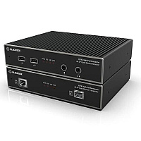 Black Box Mst Kvm Extender Over Catx/fiber - Quad-monitor, 4k Displayport, Usb 2.0 Hub, Serial, Audio, Local Video, Taa (KVXHP400)