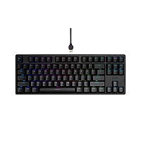 Monoprice Dark Matter By Collider Tkl Gaming Keyboard - Cherry Mx Brown_ Rgb Backlit_ Usb-c (42306)