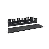 Monoprice 2u 19in Metal Rackmount Cable Management Panel (42827)