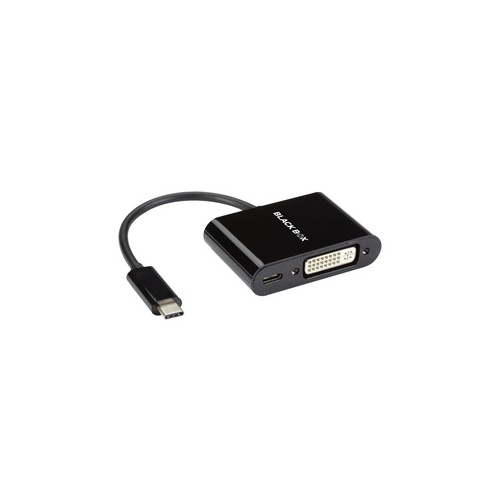 Black Box Usb-c Adapter - Usb-c To Dvi Adapter With Power Delivery, 1080p @ 60hz, 60w (20v 3a), Dp 1.2 Alt Mode (VAUSBC31DVIC)