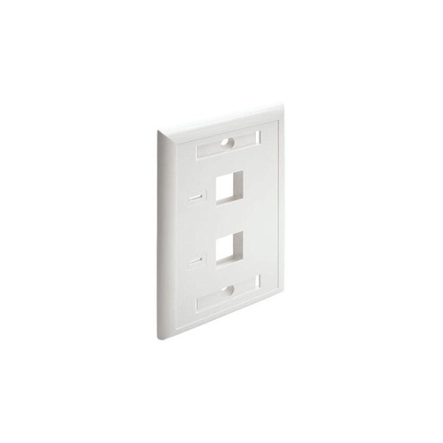 Tripp Lite 2-port Dual Outlet Keystone Wall Plate (N042001WH)