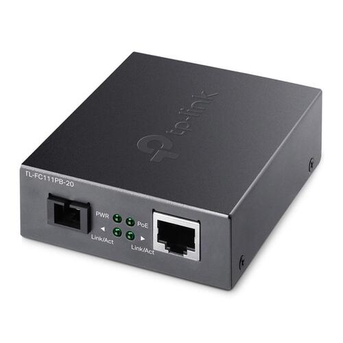 TP-Link 10/100mbps Wdm Media Converter With 1-port Poe (TLFC111PB20)