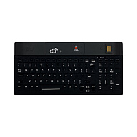 Key Source International Cmpct Kb W/rfid Dual Freq. Bio Fingerprint, Cleaning Button (1802R SX HFFFB21)