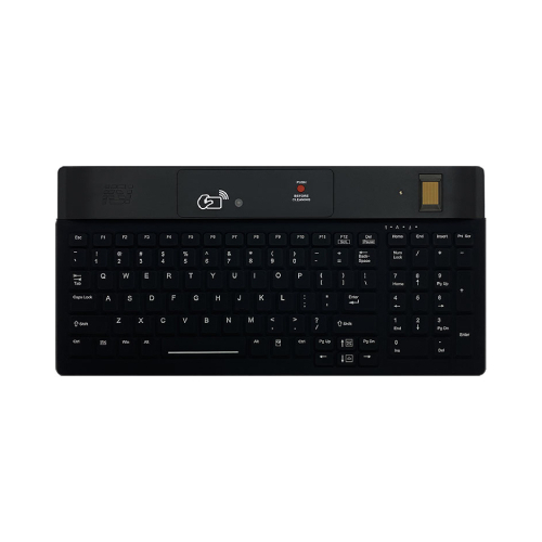 Key Source International Cmpct Kb W/rfid Dual Freq. Bio Fingerprint, Cleaning Button (1802R SX HFFFB21)