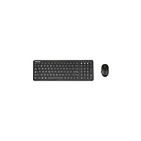 Targus Antimicrobial Midsize Keyboard And Comfort Mouse Bundle Akb863 + Amb582 Black (AKM619AMUS)