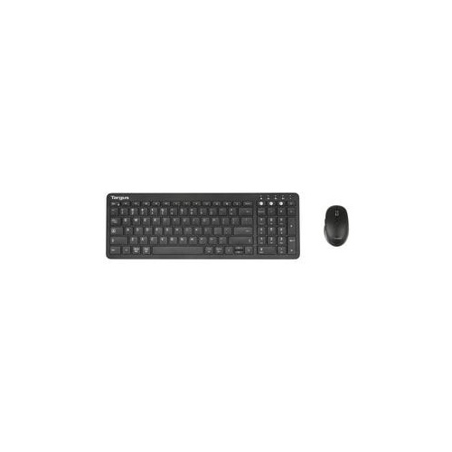 Targus Antimicrobial Midsize Keyboard And Comfort Mouse Bundle Akb863 + Amb582 Black (AKM619AMUS)