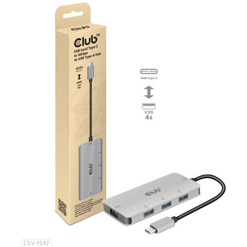 Club 3D Csv-1547 Usb-c To 4x Usb-a Hub (CSV1547)