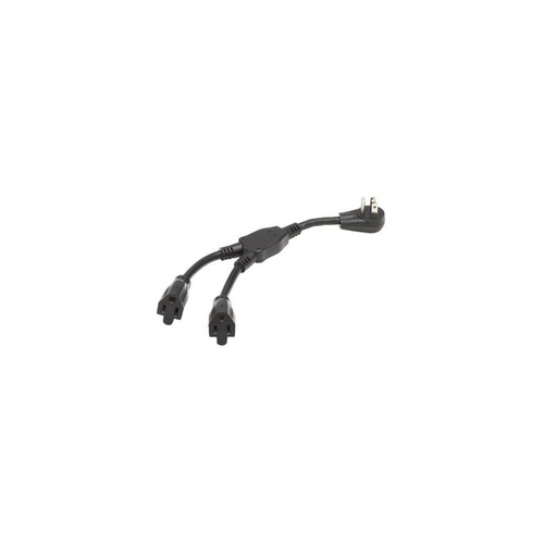 Tripp Lite Ext. Cord Y Splitter 2x 5-15r 120v 1 Ft (P02400115D2)