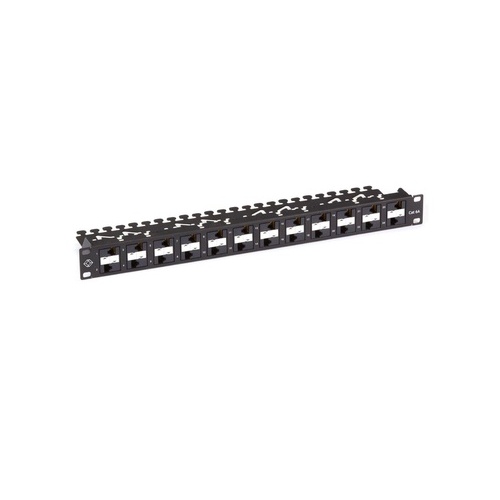 Black Box Cat6a Component Level 110 Patch Panel - 1u, Rackmount, Poe+, 24-port, Taa (C6APP7024R2)