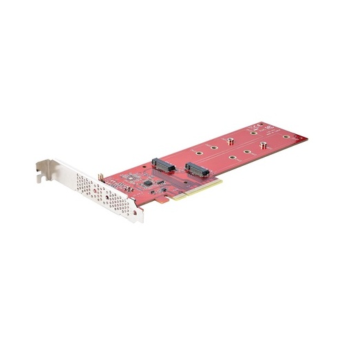 StarTech Dual M.2 Pcie Ssd Adapter, Nvme / Ahci (DUALM2PCIECARDB)