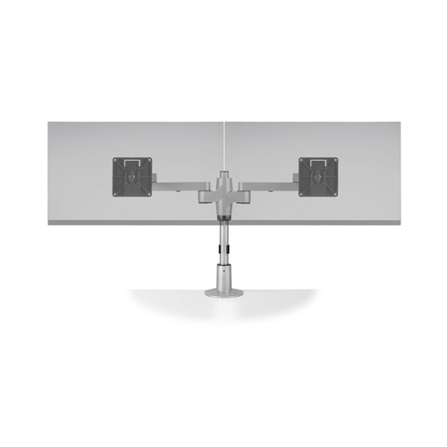 Hcw Distributing Staxx Dual Monitor Pole Mount With Articulating Arms,silver. Taa (STX02S124)
