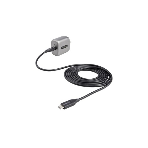 StarTech 30w Usb-c Wall Charger - Portable Gan Charger W/ Power Delivery - Usb-if Certified - 6ft Cable - Usb C Power Adapter W/ Fast Charging - Usb-c Charger (WCH1C30)