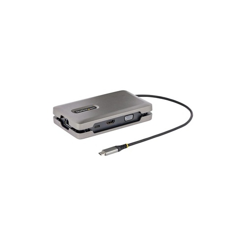 StarTech Usb C Multiport Adapter With Usb C Dp Alt Mode Video Output 4k Hdmi 2.0 Vga, Usb C Dual Monitor Docking Station, 100w Pd Pass Through, Usb Type C (DKM31C3HVCPD)