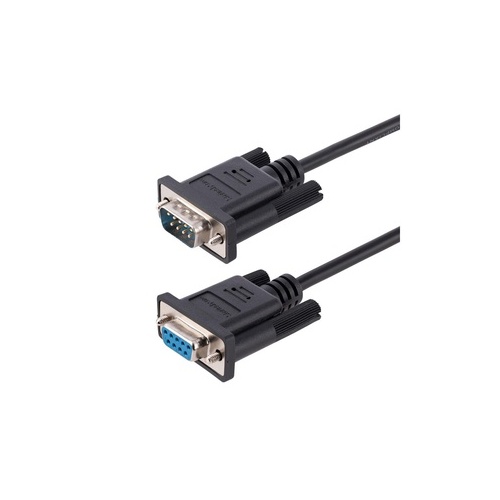 StarTech 3m Rs232 Serial Null Modem Cable, Crossover Serial Cable W/al-mylar Shielding, Db9 Serial Com Port Cable Female To Male, Compatible W/dte Devices (9FMNM3MRS232CABLE)