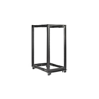 Rocstor 25u Open Frame 4-post Rack-blk (Y10E009B1)