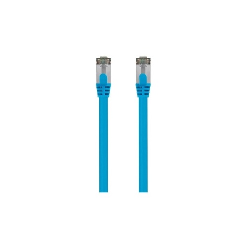 Monoprice Entegrade Series Cat8 26awg S/ftp Ethernet Network Cable_ 2ghz_ 40g_ 25ft_ Blue (41029)