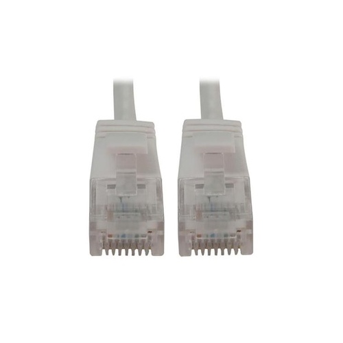 Tripp Lite Cat6 Cable Snagless Slim M/m White 1ft (N261S01WH)