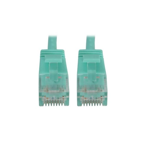 Tripp Lite Cat6 Cable Snagless Molded Slim Aqua 2ft (N261S02AQ)
