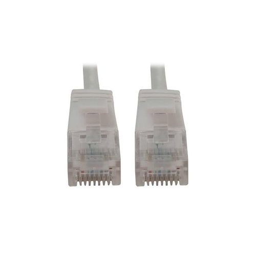 Tripp Lite Cat6 Cable Snagless Slim M/m White 10ft (N261S10WH)
