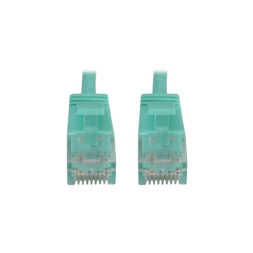 Tripp Lite Cat6 Cable Snagless Slim M/m Aqua 25ft (N261S25AQ)