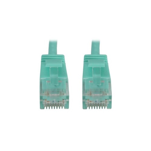Tripp Lite Cat6 Cable Snagless Slim M/m Aqua 6in (N261S6NAQ)