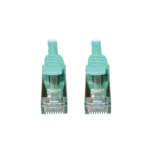 Tripp Lite Cat6 Cable Shielded Slim M/m Aqua 1ft (N262S01AQ)