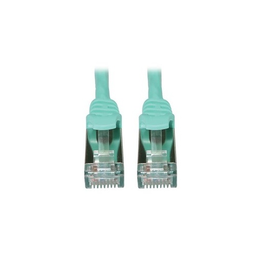 Tripp Lite Cat6 Cable Shielded Slim M/m Aqua 25ft (N262S25AQ)
