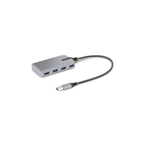 StarTech 4-port Usb Hub, Usb 3.0 5gbps, Bus Powered Usb-a To 4xa Hub W/optional Aux Power Input, Portable Desktop/laptop Expansion, 1ft/30cm Attached Cable (5G4ABUSBAHUB)
