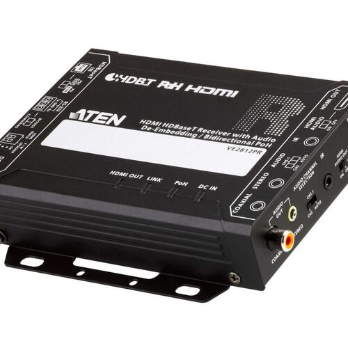 Aten Hdmi Hdbaset Receiver W/audio De-embedding And Poh (VE2812PR)