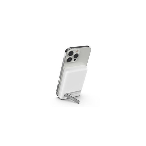Belkin 5k Magnetic Wireless Power Bank + Kick Stand, White (BPD004BTWT)