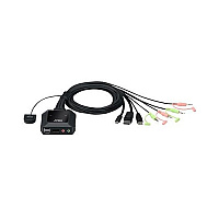 Aten 2-port Usb-c Displayport Hybrid Cable Kvm (CS52DP)