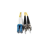 Fiber Cables Direct 1/2 Mtr Lc/st Os2 Singlemode Duplex 9/125 Fiber Optic Cable With Corning Glass, Ceramic Ferrules And A Lifetime Warranty (FCDUS72V8512)
