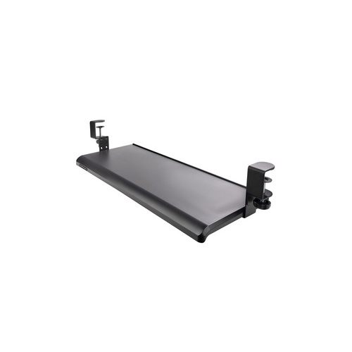 StarTech Under Desk Keyboard Tray, Ergonomic Clamp-on Keyboard Holder, Up To 12kg (26.5lb), Sliding Keyboard And Mouse Drawer, Height Adjustable Keyboard Tray (KEYBOARDTRAYCLAMP1)