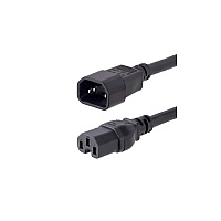 StarTech 10ft (3m) Heavy Duty Extension Cord, C14 To C15 Extension Cord, 15a 125v, 14awg, Heavy Gauge Power Extension Cable, Heavy Duty Ac Power Cord (H141510FPOWERCORD)