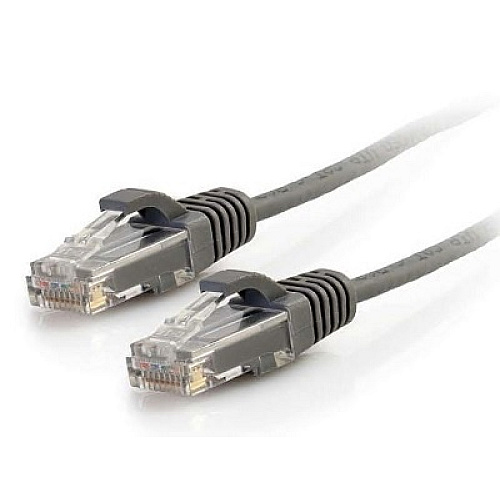 C2G 8ft Cat6a Gray Slim Patch Cable (C2G30118)
