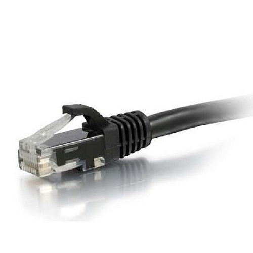 C2G 8ft Cat6a Black Slim Ethernet (C2G30146)