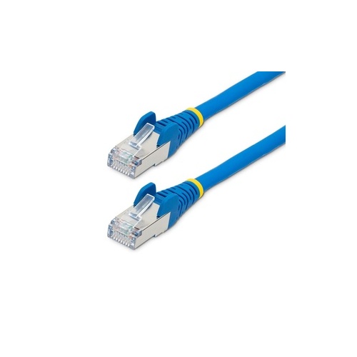 StarTech 8ft Cat6a Ethernet Cable - Blue - Low Smoke Zero Halogen (lszh) - 10gbe 500mhz 100w Poe Snagless Rj-45 W/strain Reliefs S/ftp Network Cord (NLBL8FCAT6APATCH)