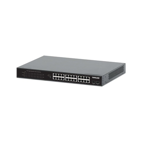 Intellinet 24-port Gigabit Ethernet Poe+ Switch With 2 Sfp Ports (561891)