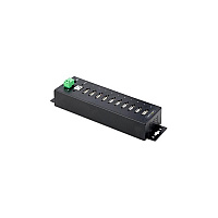 StarTech 10-port Industrial Usb 2.0 Hub, Rugged Usb Hub W/esd Level 4 Protection, Din/wall/desk Mountable Usb-a Hub, Usb Port Expander W/locking Ports (USB210AINDUSBAHUB)