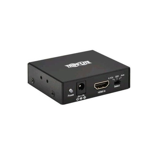 Tripp Lite 4k Hdmi Audio De-embedder/extractor With Toslink, Rca And 3.5 Mm Stereo Output, 5.1 Channel, Hdcp 2.2, 4k 60 Hz (P130000AUDIO2)