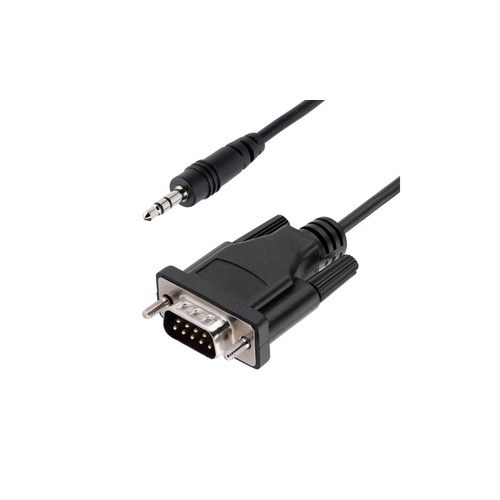 StarTech 3ft (1m) Db9 To 3.5mm Serial Cable For Serial Device Configuration, Db9 Male To 3.5mm Cable Used For Calibrating Projectors, Digital Signage, And Tvs (9M351MRS232CABLE)