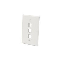 Manhattan - Strategic 3-outlet Oversized Keystone Wall Plate (772587)