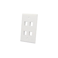 Manhattan - Strategic 4-outlet Keystone Wall Plate (772495)
